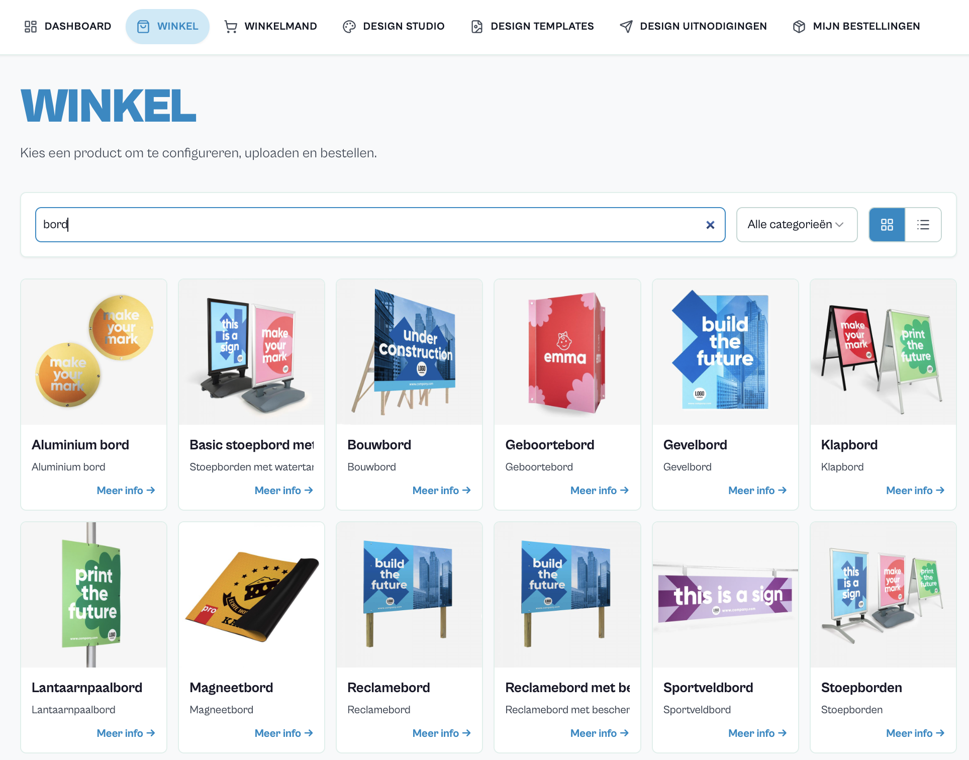 Shop items